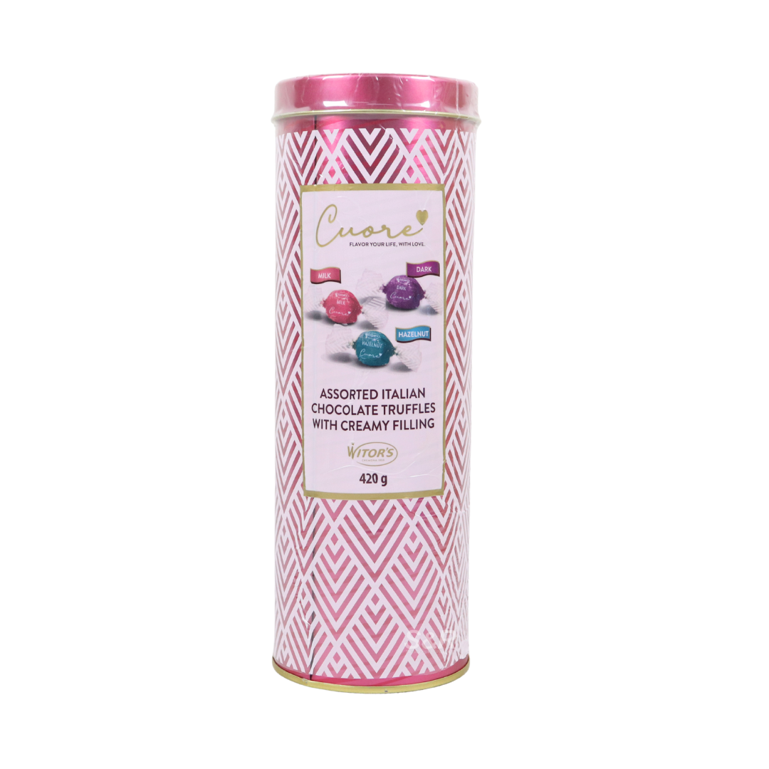 Cuore Assorted Italian Chocolate Truffles with Creamy Filling 420g